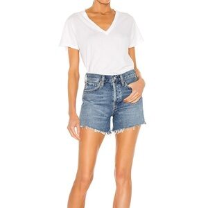 AGOLDE Parker Long Vintage Loose Short, Color: Skywave (size:27)